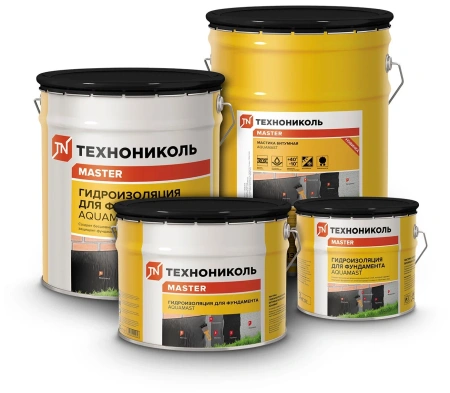 МАСТИКА БИТУМНАЯ УНИВЕРСАЛЬНАЯ ТЕХНИКОЛЬ AQUAMMAST ВЕДРО